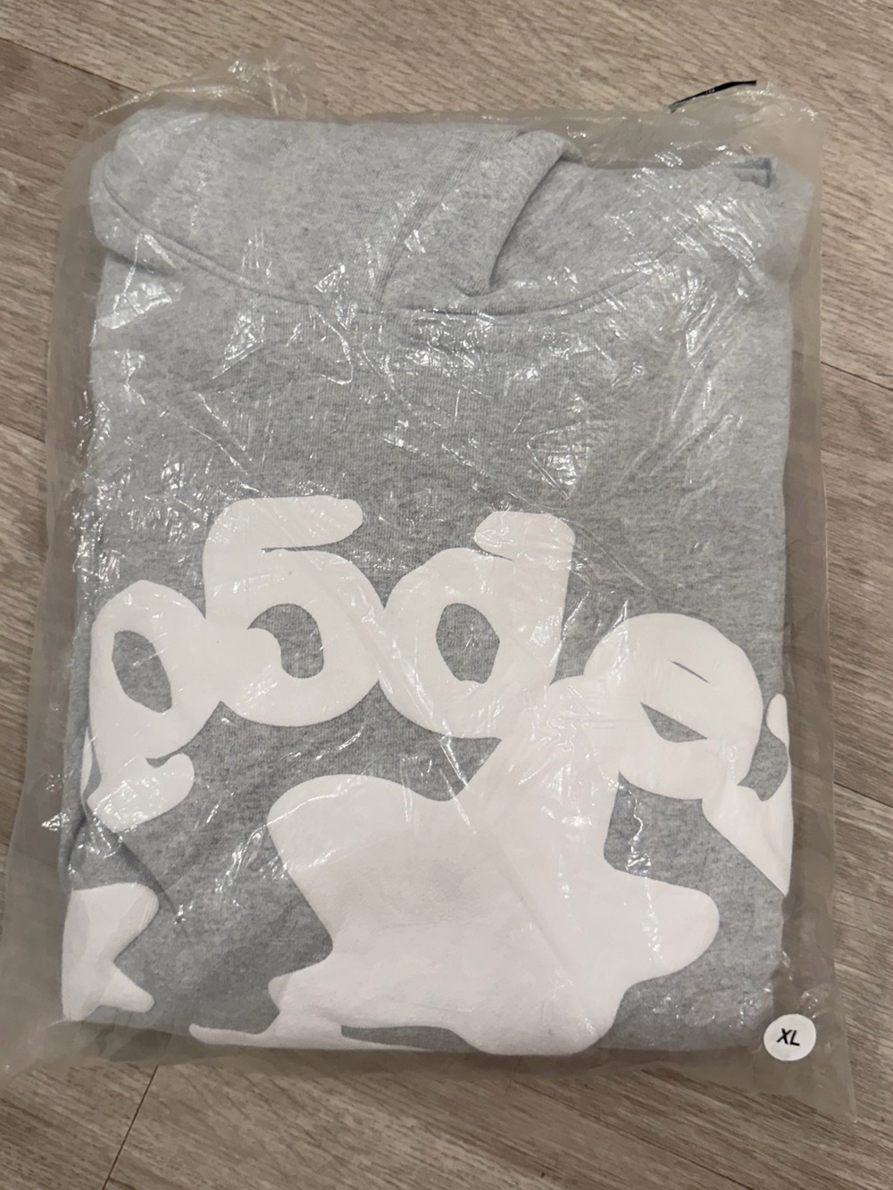 Spider og web hoodie grey